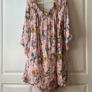 Pink Floral Tunic NWT 4X